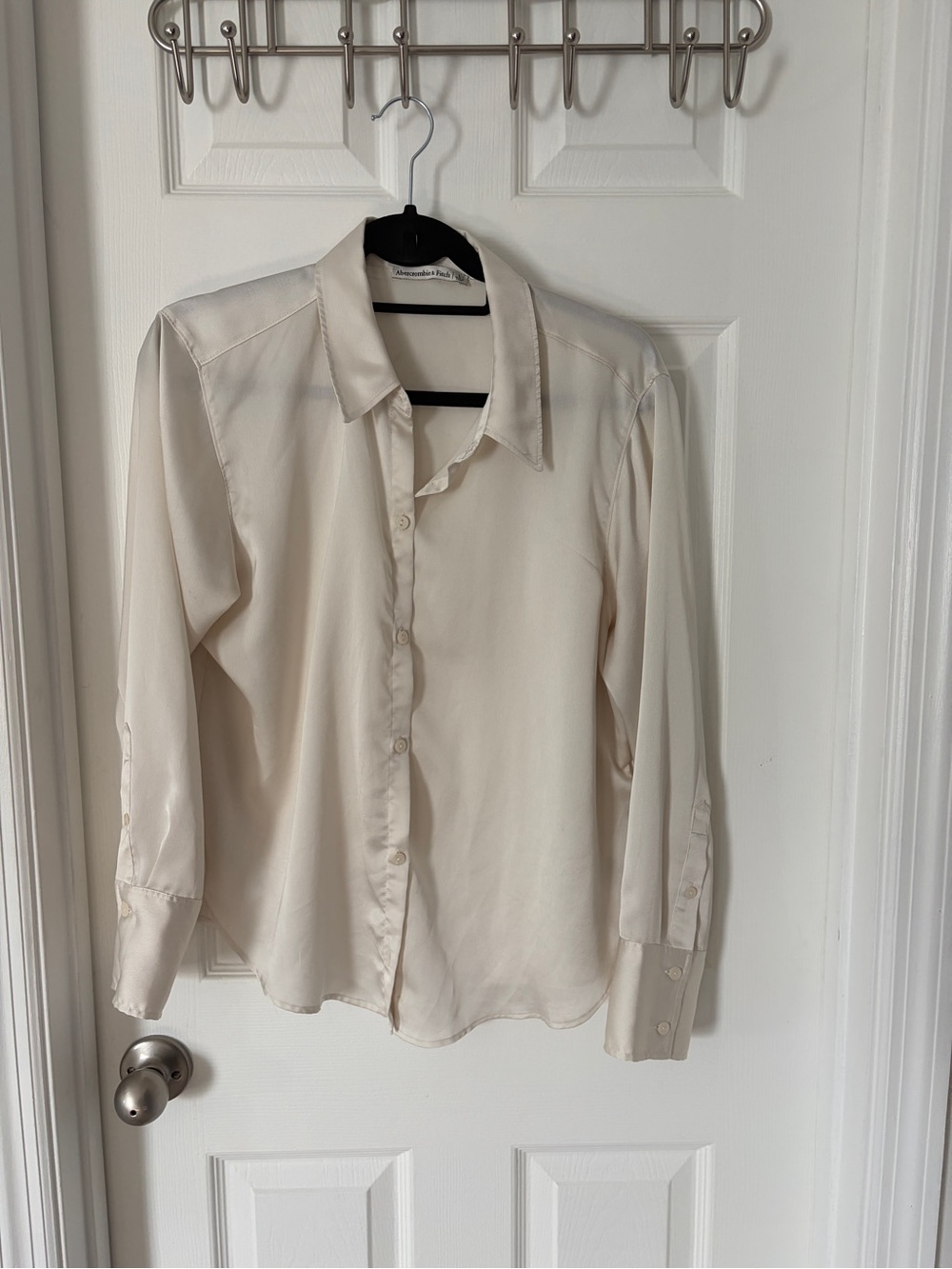 Abercrombie Cream Button-Up Shirt